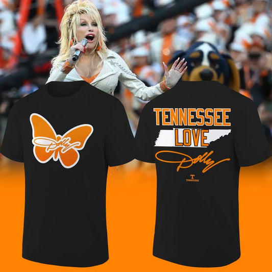 1. Tennessee Football - Dolly Parton Black T-Shirt