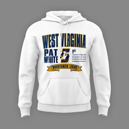 Limited Edition West Virginia Football Pat White Hoodie 2026
