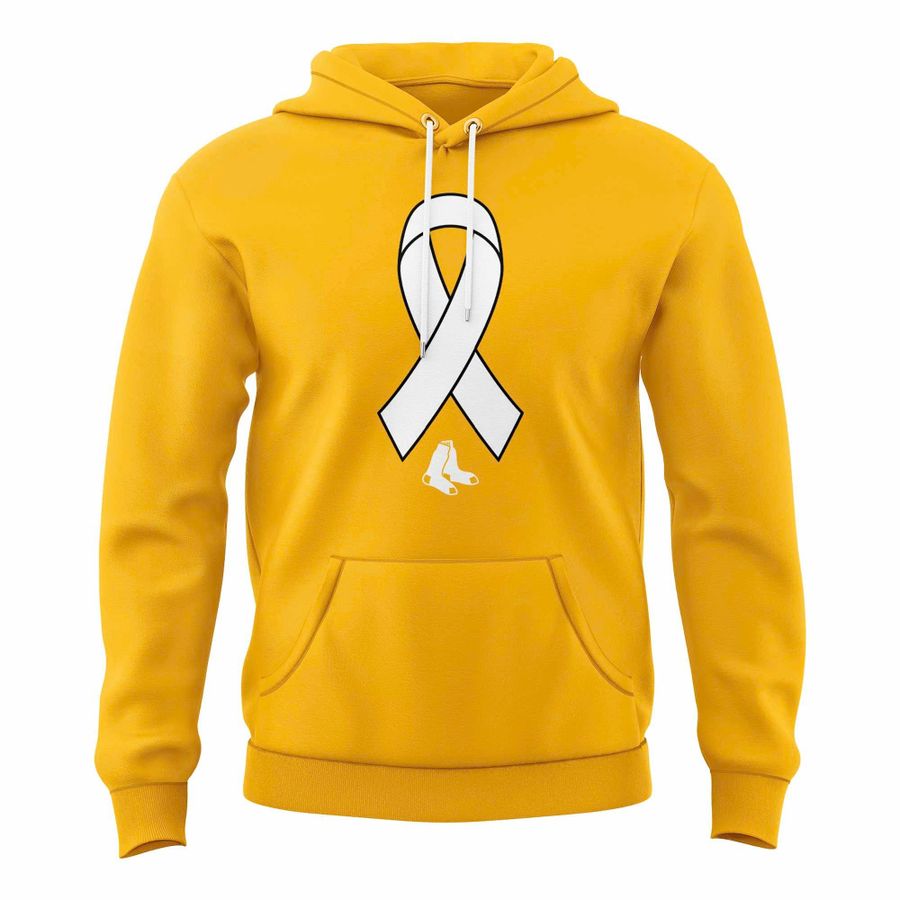 Unisex Red Sox 2026 Childhood Cancer Awareness Day Hoodie