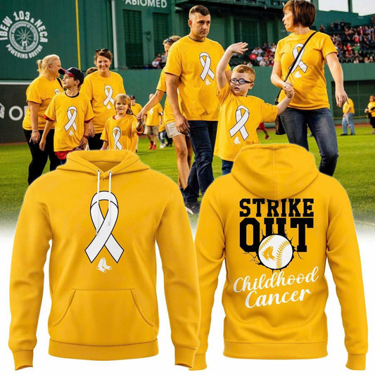 Unisex Red Sox 2026 Childhood Cancer Awareness Day Hoodie
