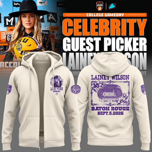 Limited Edition Lainey Wilson College GameDay ZipHoodie 2026