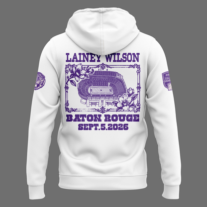 Limited Edition Lainey Wilson College GameDay White Hoodie 2026