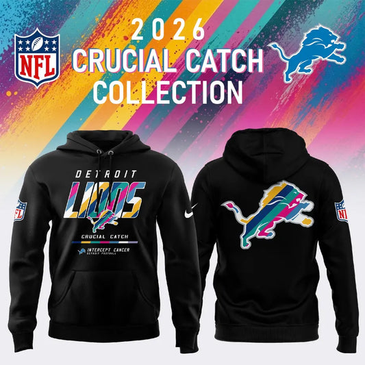 Detroit Lions 2026 Crucial Catch Limited Hoodie