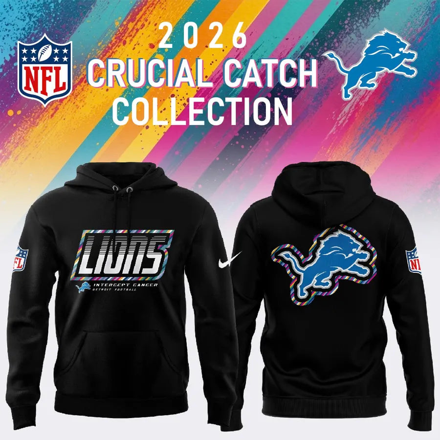 Detroit Lions 2026 Crucial Catch Limited Hoodie