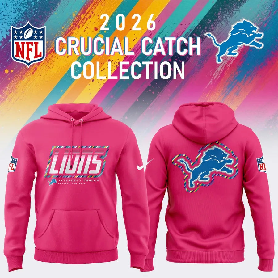 Detroit Lions 2026 Crucial Catch Limited Hoodie