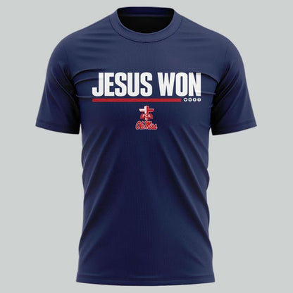 Special 2026 Jesus Won Ole Miss Football T-Shirt