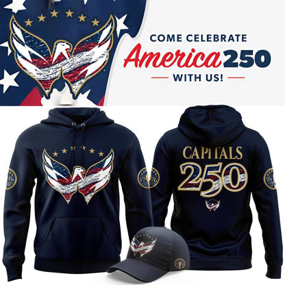 WAS Capitals 250th Anniversary of America Hoodie