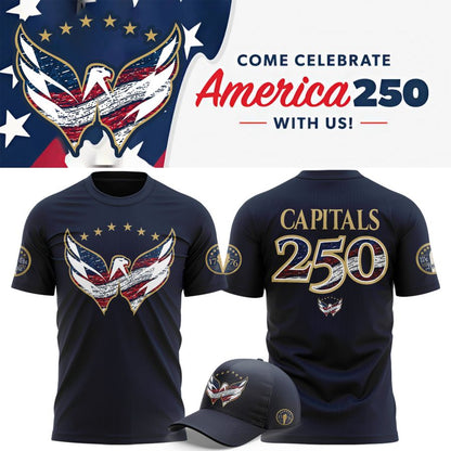 WAS Capitals 250th Anniversary of America Hoodie