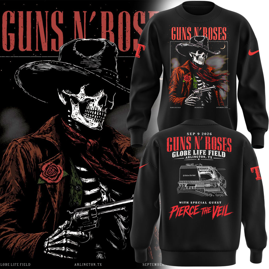 Guns N’ Roses x Globe Life Field 2026 Tour Limited Edition swea