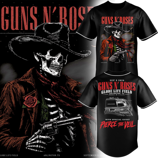 Guns N’ Roses x Globe Life Field 2026 Tour Limited Edition jersey