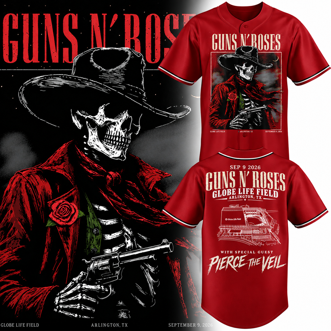 Guns N’ Roses x Globe Life Field 2026 Tour Limited Edition jersey