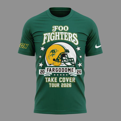 Limited Edition Foo Fighters x NDSU Football - Take Cover Tour 2026 T-Shirt