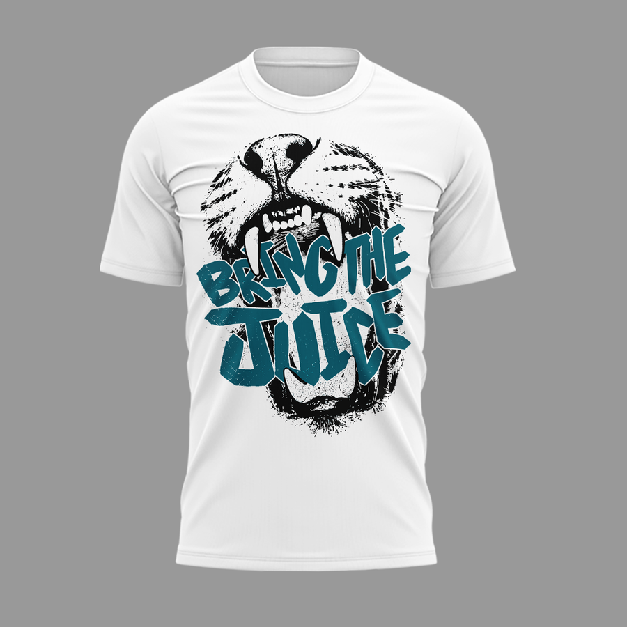 Limited Edition Jacksonville Jaguars "Bring The Juice, Best Served Loud!" White Tshirt