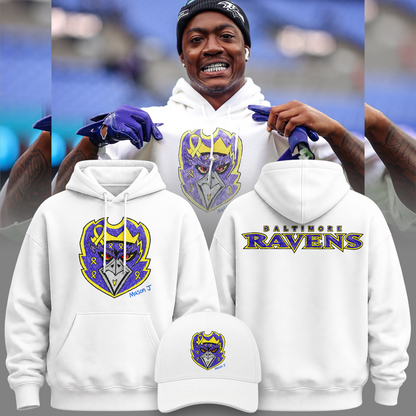 Limited Edition Baltimore Ravens Hoodie Designed By Young Heroes Battling Cancer