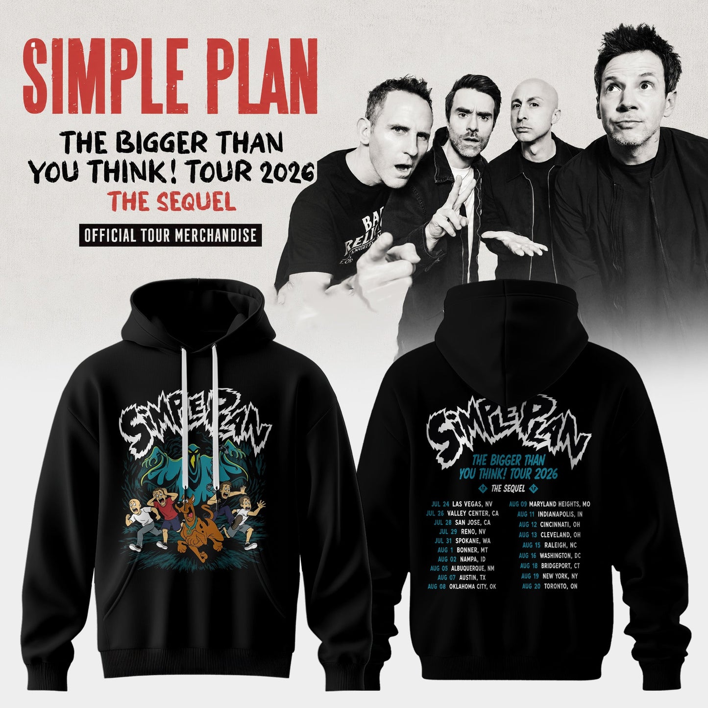 The Bigger Than You Think Tour 2026 Classic 3D Graphic Tee – Pop Punk Rock