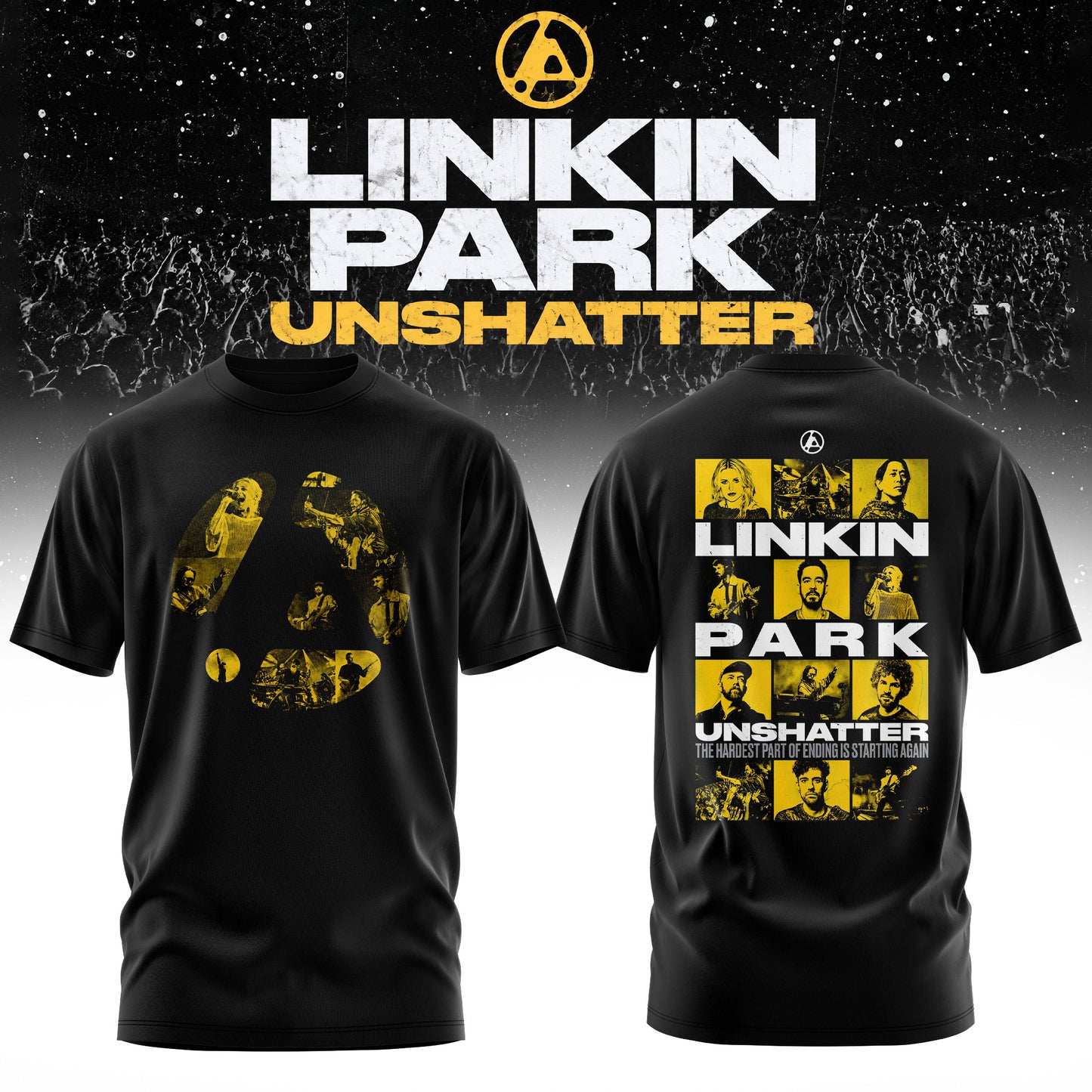 Lnk Prk Unshatter 3D All-Over Print T-Shirt V1