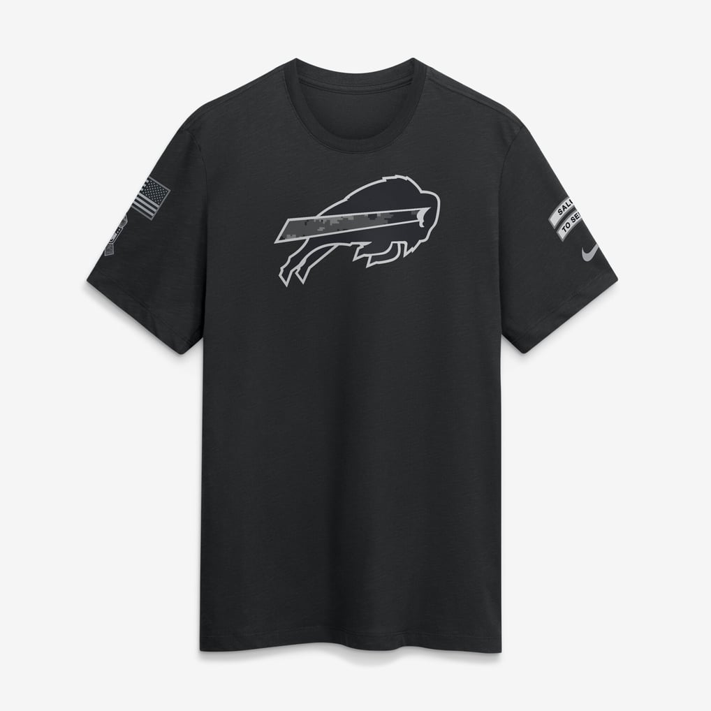 Buffalo Bills Black 2026 Salute to Service - Tshirt