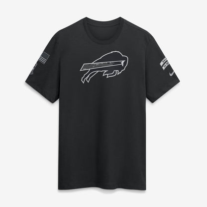 Buffalo Bills Black 2026 Salute to Service - Tshirt