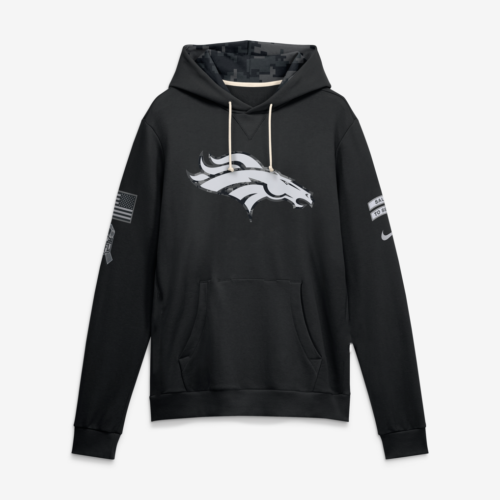 Denver Broncos Black 2026 Salute to Service - Hoodie