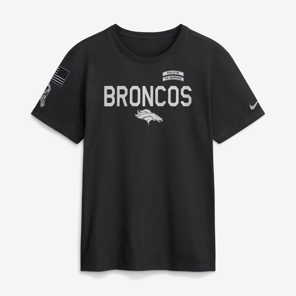 Denver Broncos Black 2026 Salute to Service - Tshirt