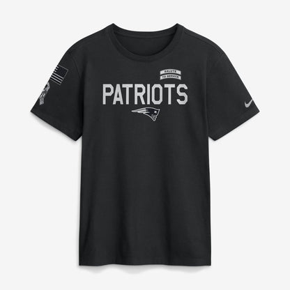 New England Patriots Black 2026 Salute to Service - Tshirt