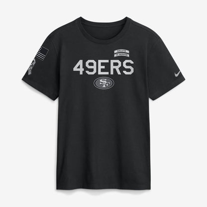 49ERS Black 2026 Salute to Service - Tshirt