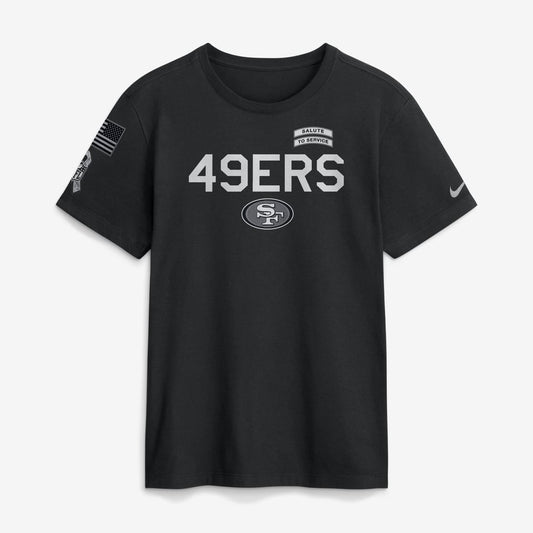 49ERS Black 2026 Salute to Service - Tshirt