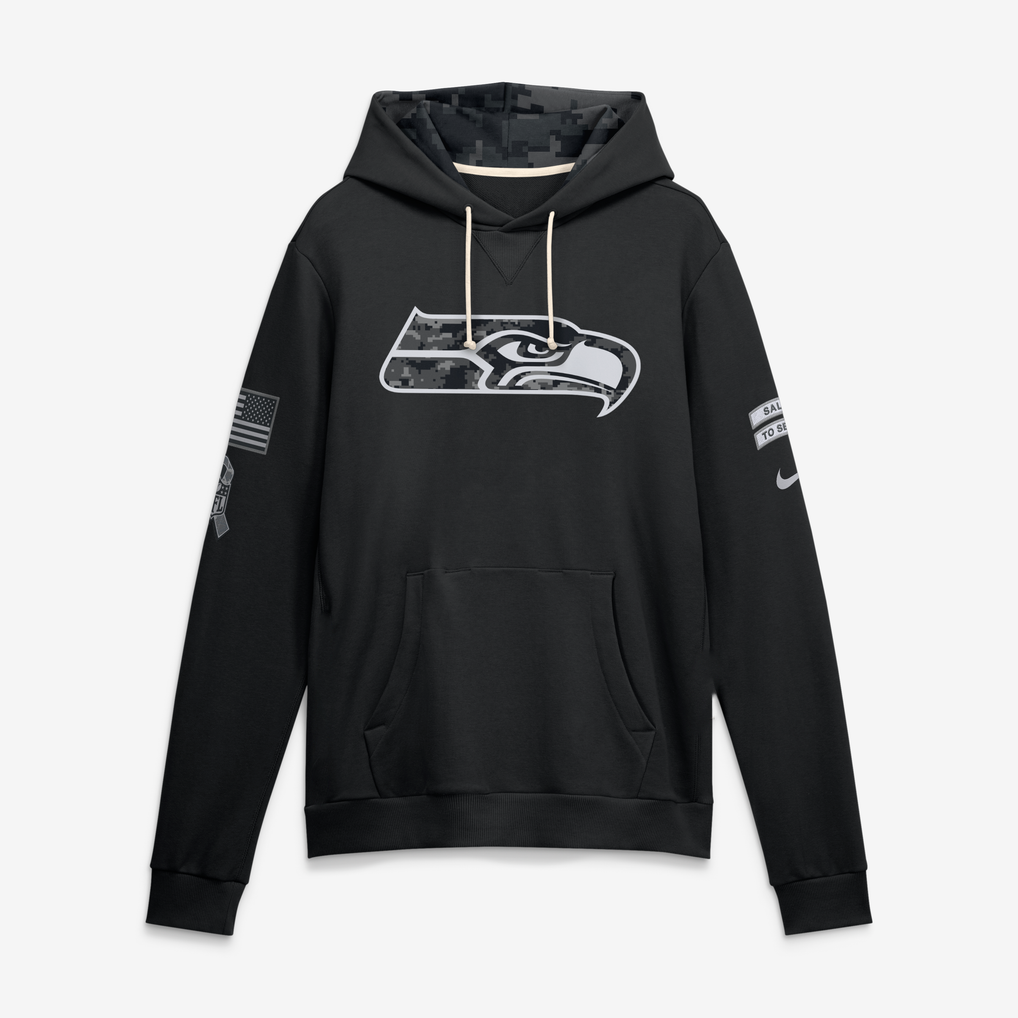 Seattle Seahawks Black 2026 Salute to Service - Hoodie