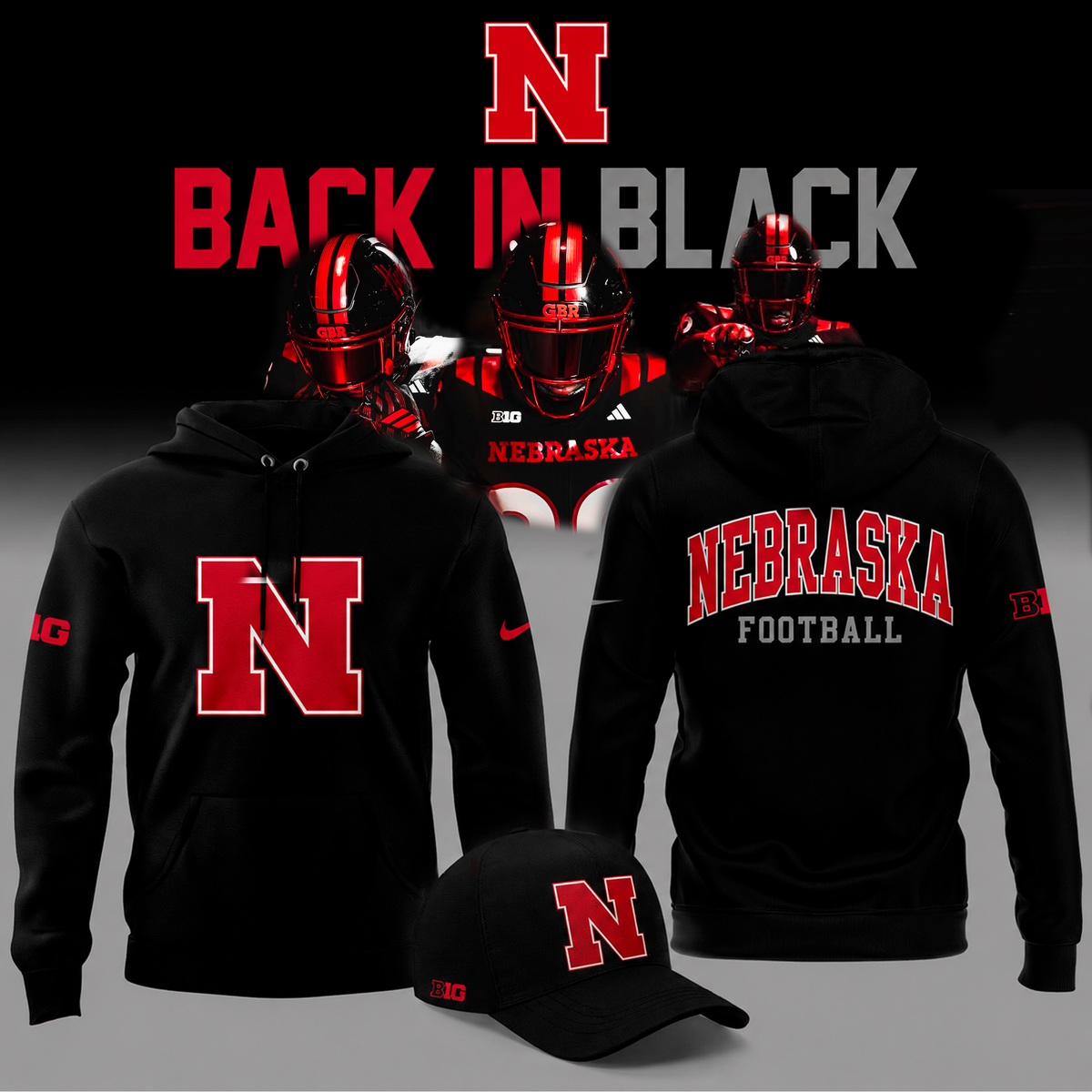 2026 Nebraska Football - Back in Black Limited Edition