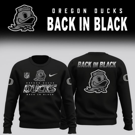 2026 Oregon Ducks - Back In Black Limited Edition Sweater