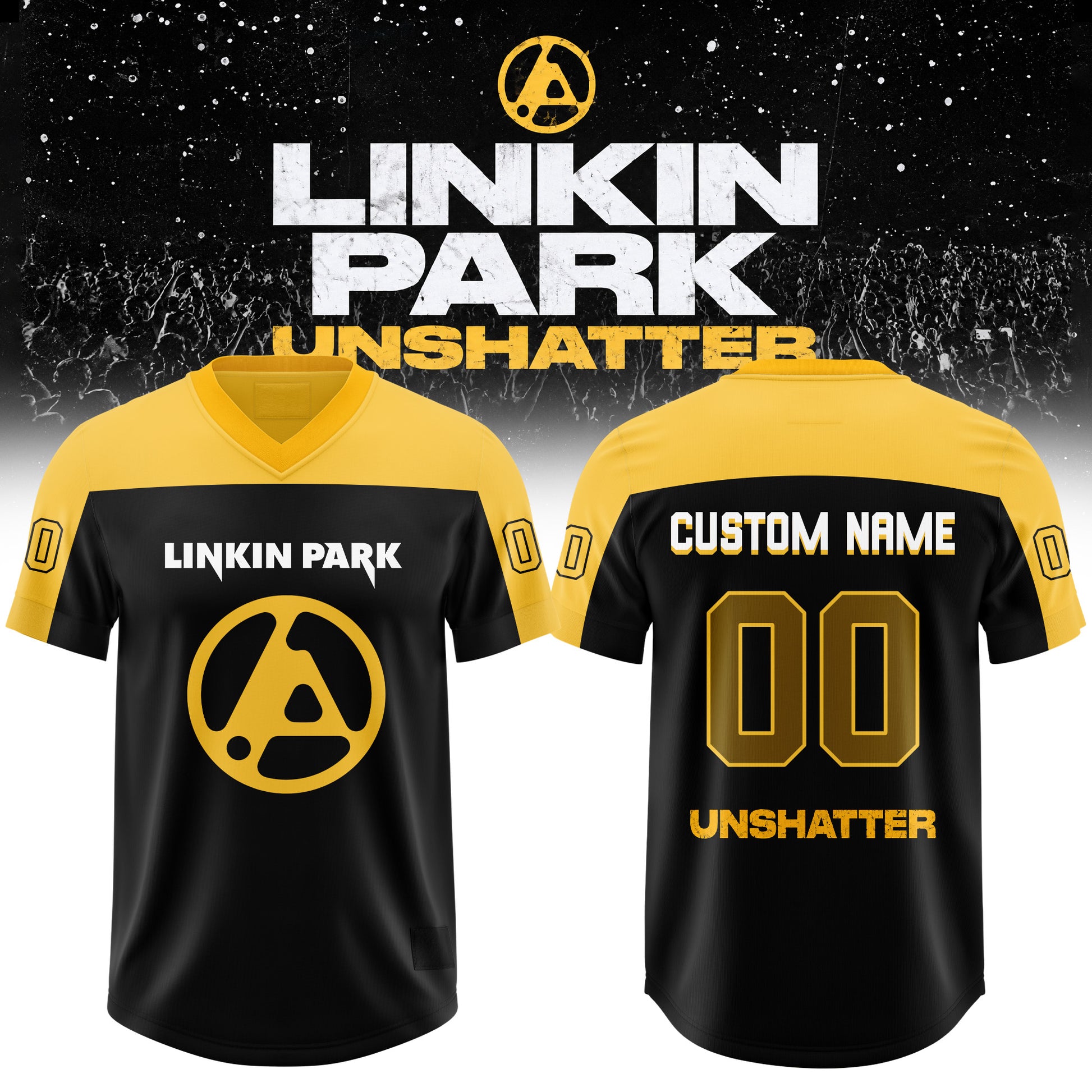 Lnk Prk Unshatter Custom Football Jersey V1