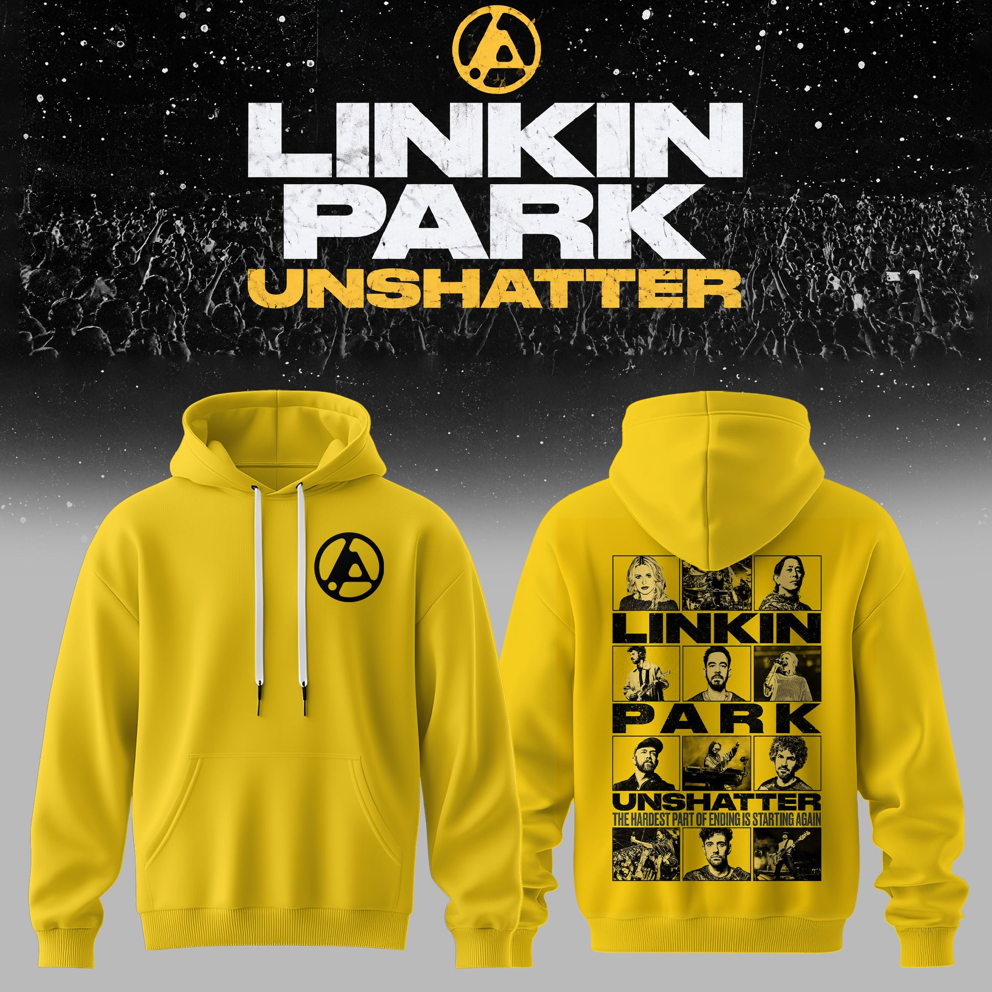 Lnk Prk Unshatter 3D All-Over Print Hoodie V8