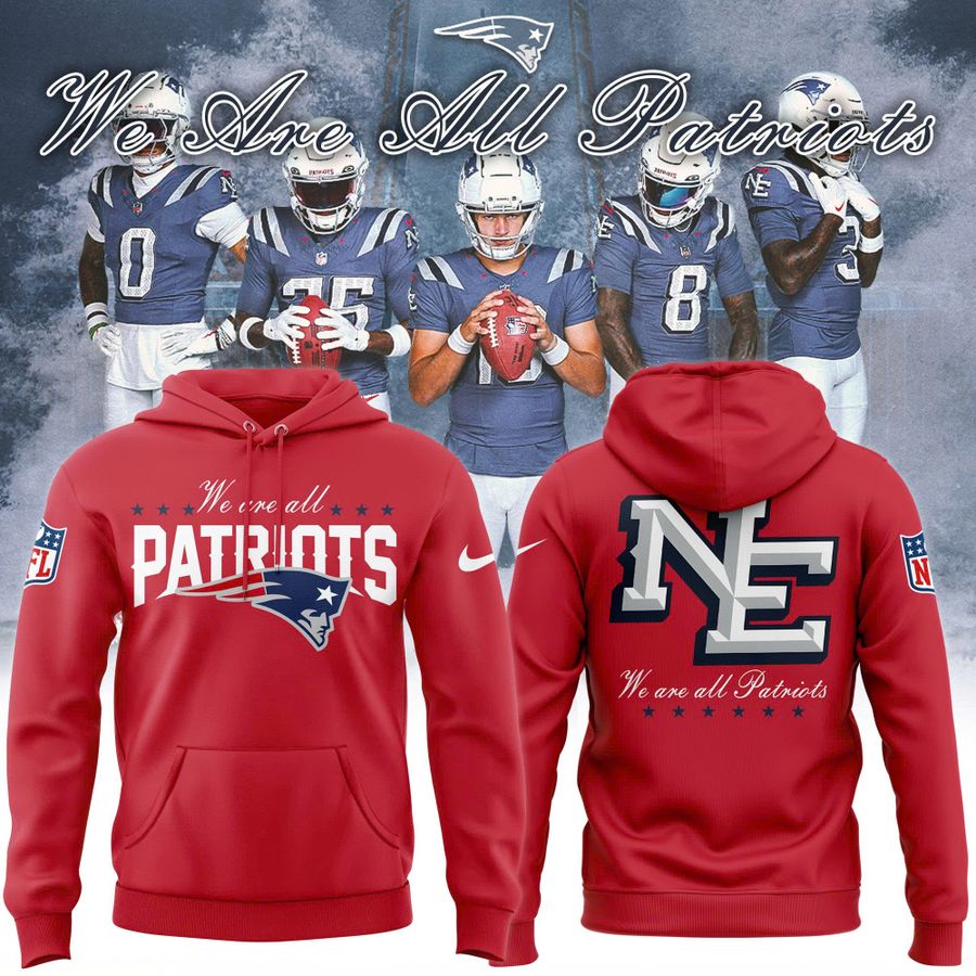Men's New England Patriots Red 2026 Rivalries Collection Hoodie
