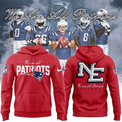 Men's New England Patriots Red 2026 Rivalries Collection Hoodie