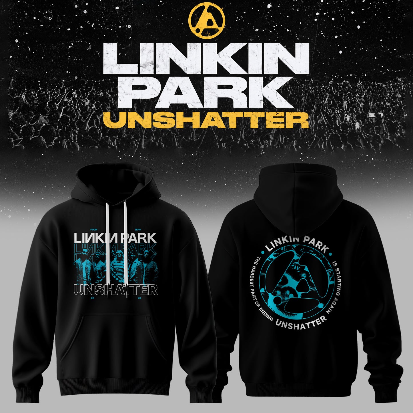 Lnk Prk Unshatter 3D All-Over Print Hoodie V5
