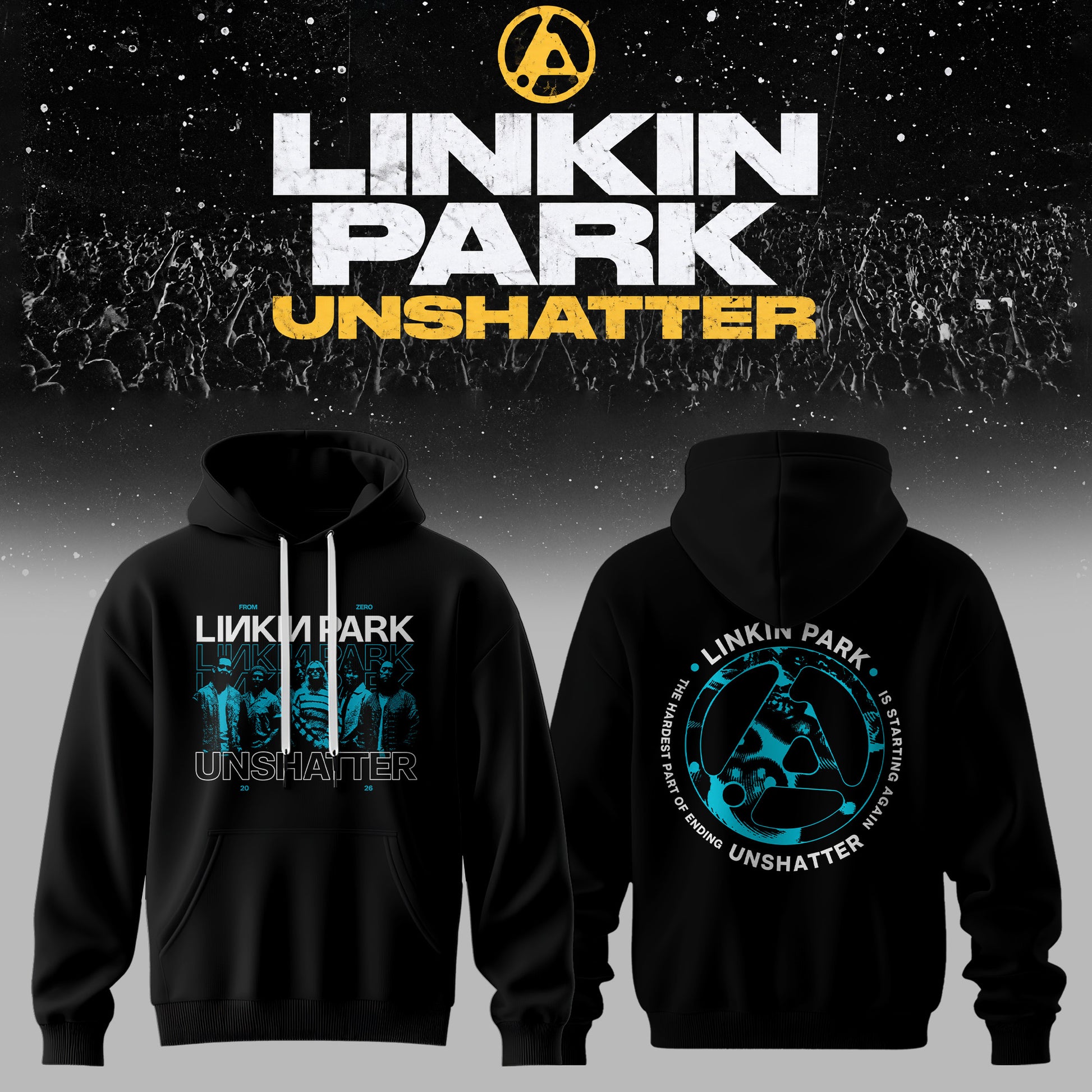 Lnk Prk Unshatter 3D All-Over Print Hoodie V5