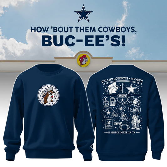 Dallas Cowboys x Buc-ee's Go Boys Sweatshirt