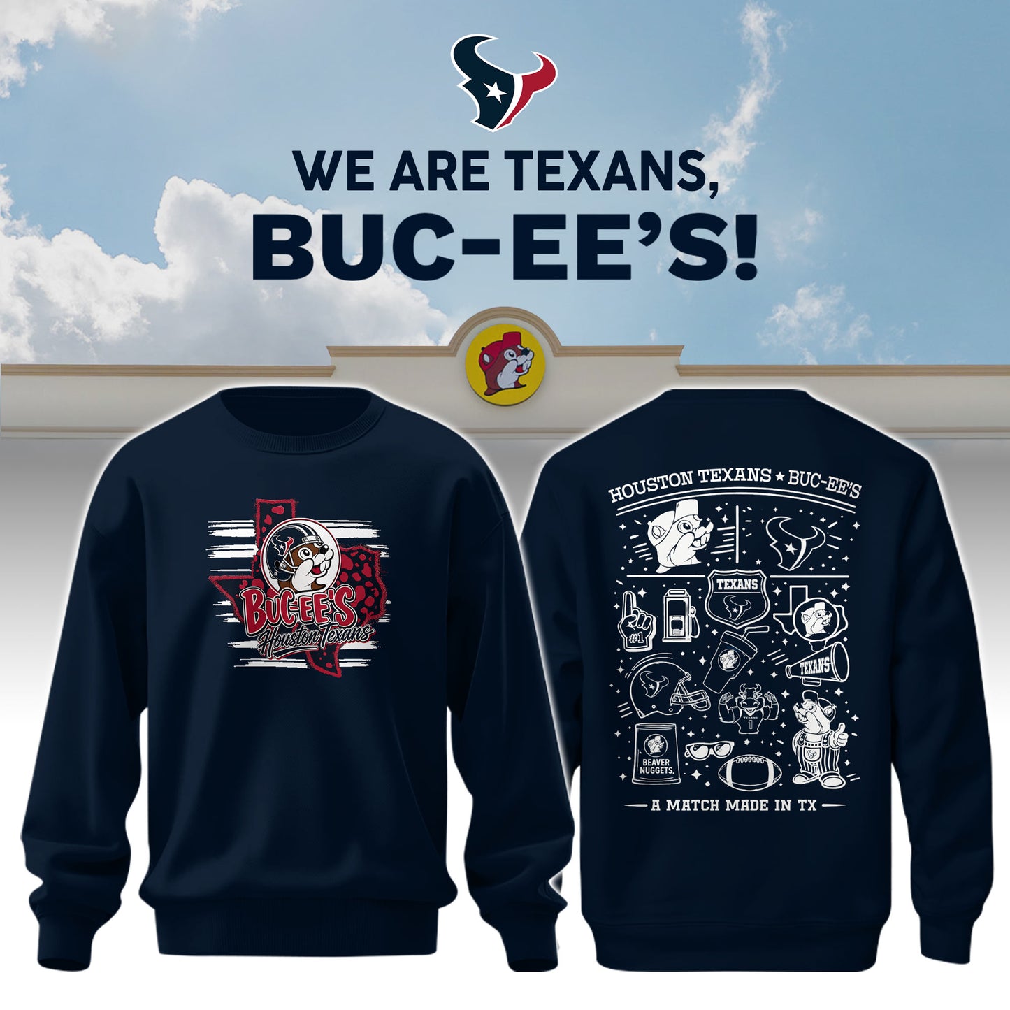 Houston Texans x Buc-ee's We Are Texans Sweatshirt #4