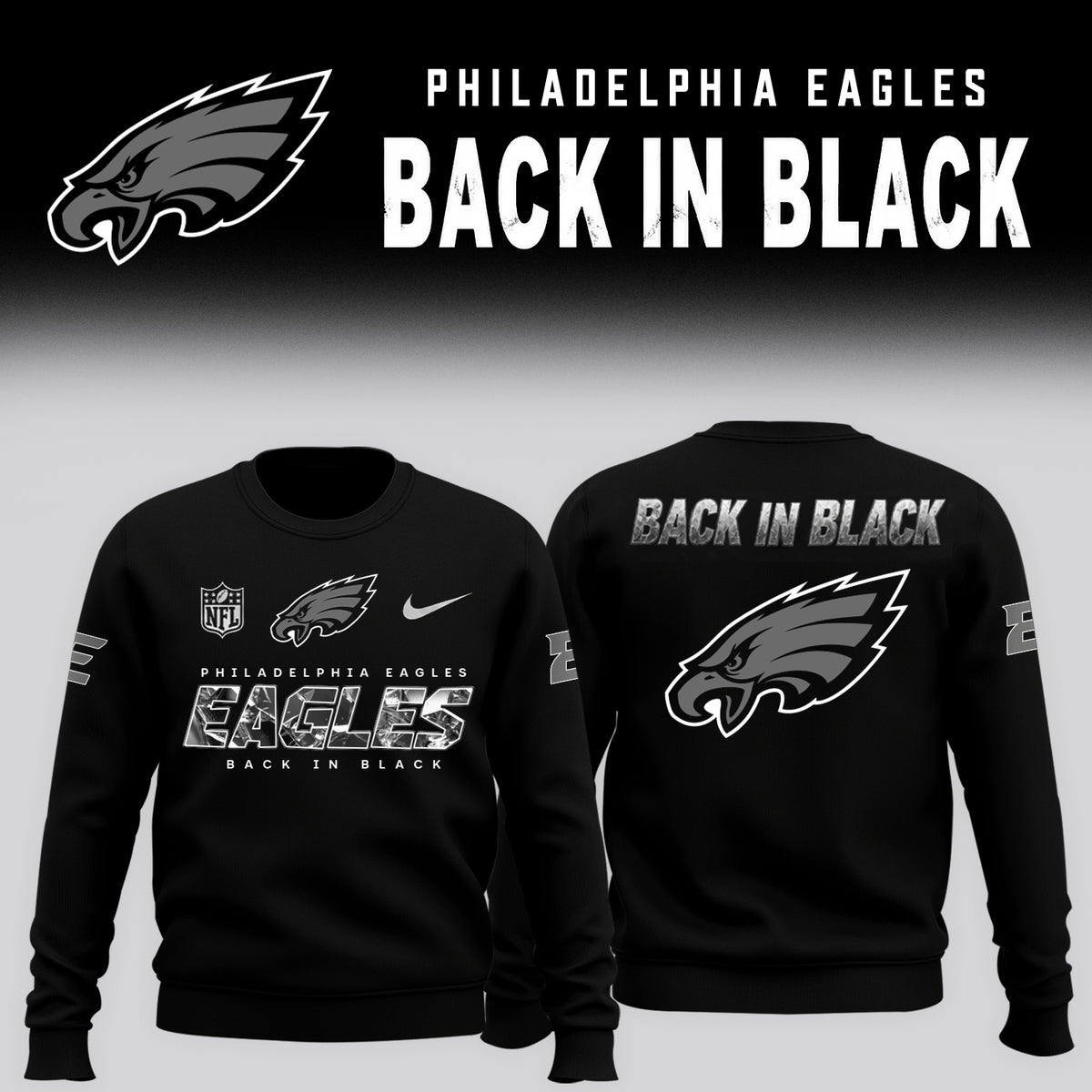 2026 Eagles - Back In Black Limited Edition Sweater