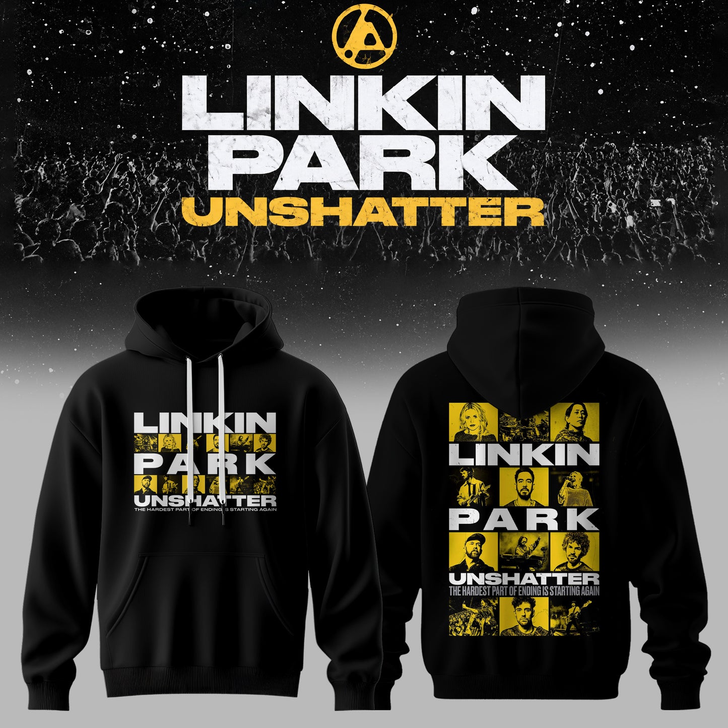 Lnk Prk Unshatter 3D All-Over Print Hoodie V3