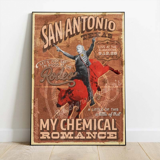 My Chemical Romance The Black Parade 2026 San Antonio Texas Alamodome September 12 Poster