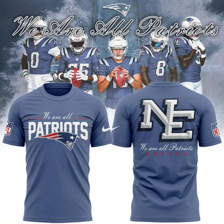 New England Patriots 2026 Rivalries Nor’Easter Storm Blue T-shirt