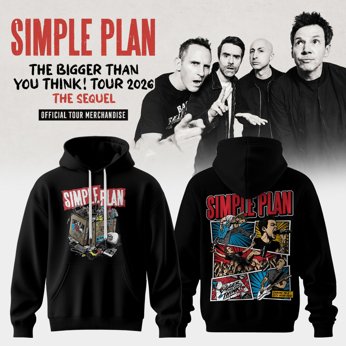 The Bigger Than You Think Tour 2026 Classic 3D Graphic Tee – Pop Punk Rock