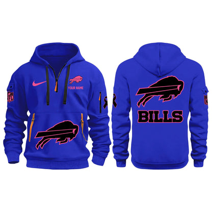 Buffalo Bills Crucial Cancer Hoodie 115 &amp; Cap &amp; Jogger BL