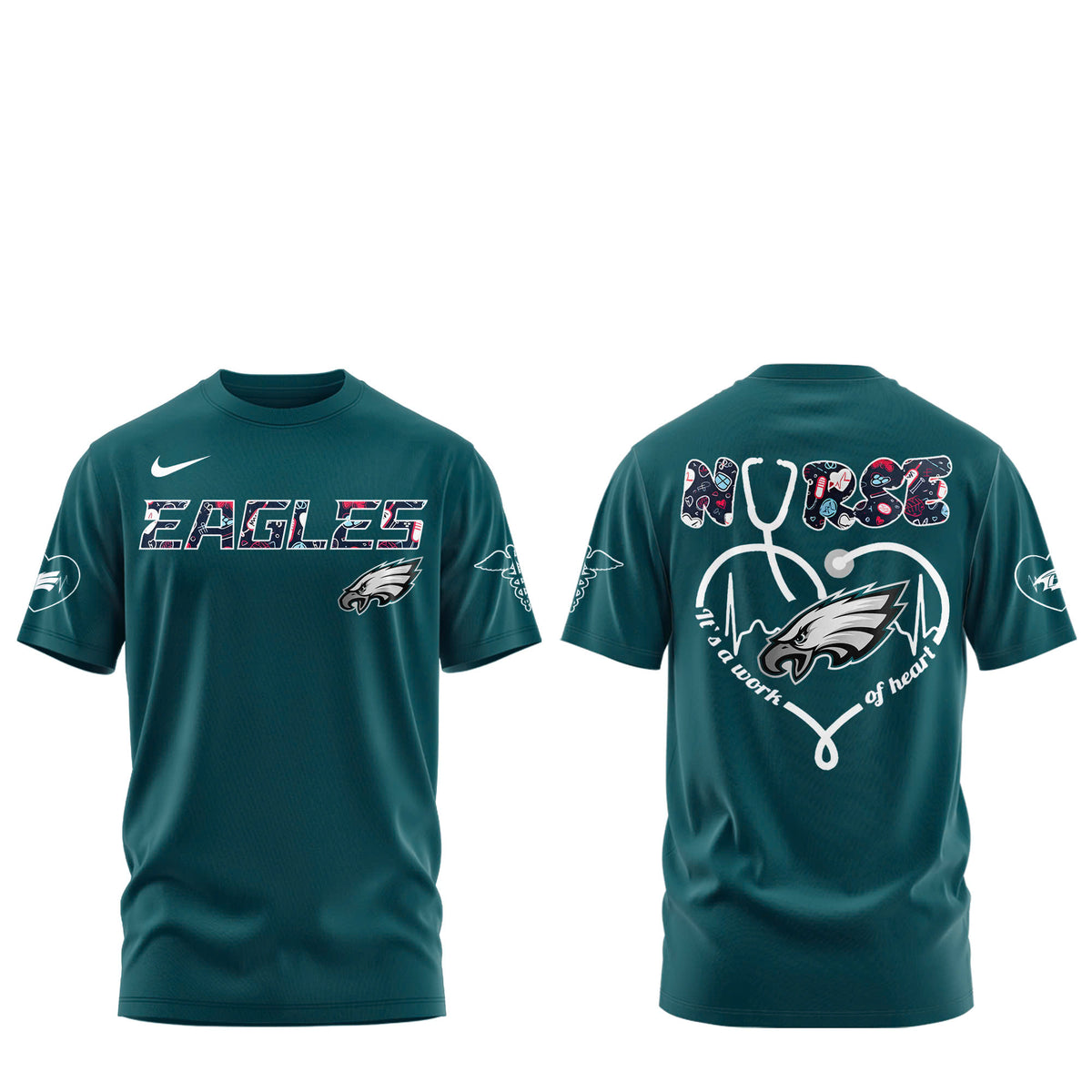 Philadelphia Eagles NURSES NIGHT Combo Tshirt | Jogger | Cap V3