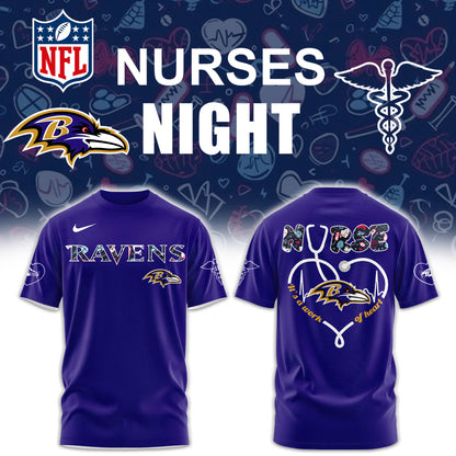 Baltimore Ravens NURSES NIGHT Combo Tshirt | Jogger | Cap