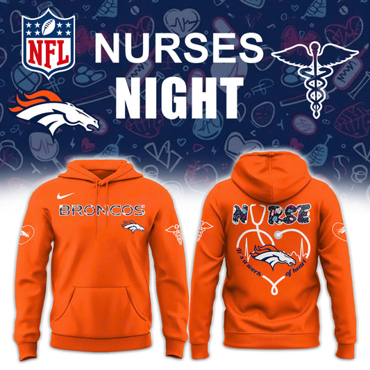 Denver Broncos NURSES NIGHT Hoodie | Jogger | Cap