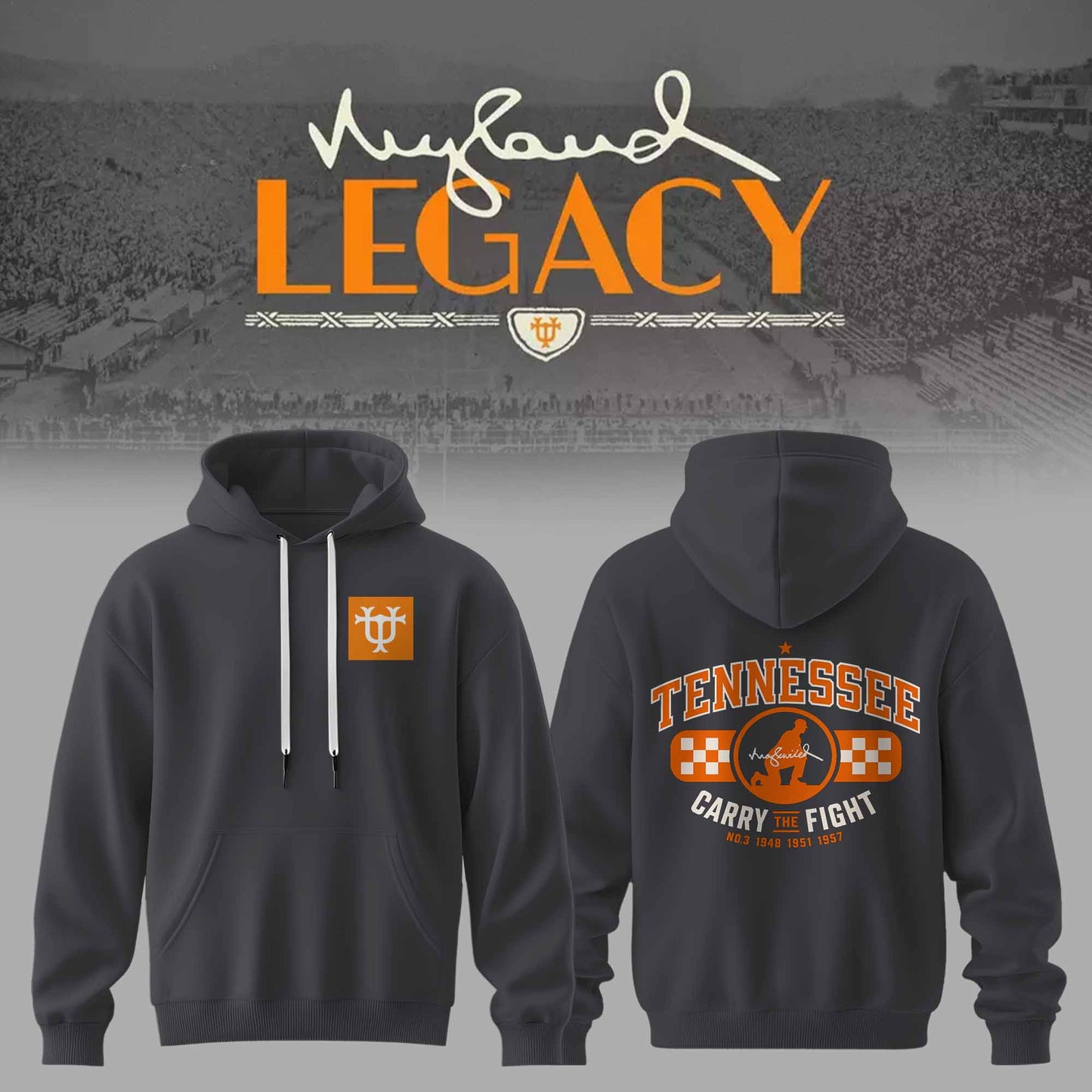 TN Nyld Lgcy Smokey Grey Collections Premium 3D Hoodie V2