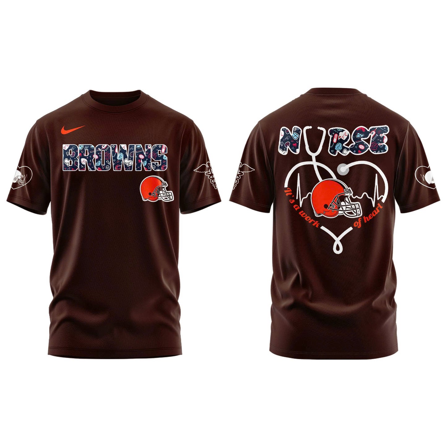 Cleveland Browns NURSES NIGHT Combo Tshirt | Jogger | Cap