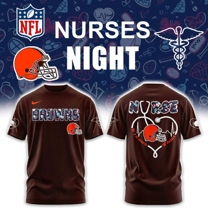 Cleveland Browns NURSES NIGHT Combo Tshirt | Jogger | Cap